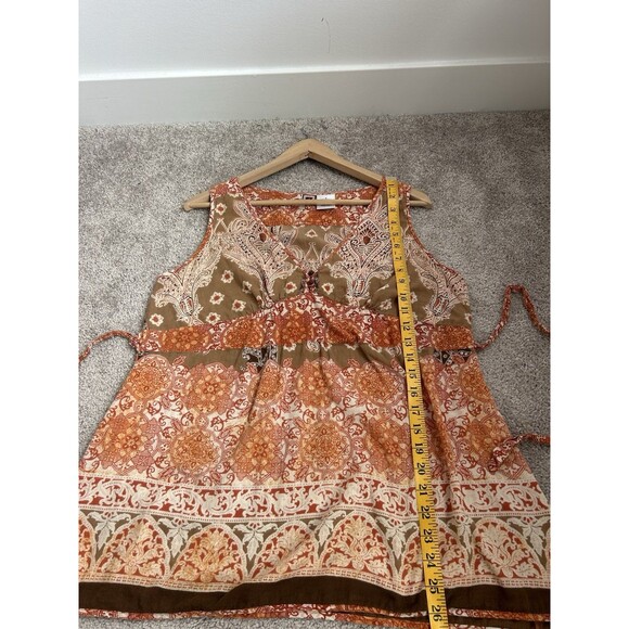 Y2K Forbidden Babydoll Tank Top Bandana Patterned Size M - Picture 9 of 9